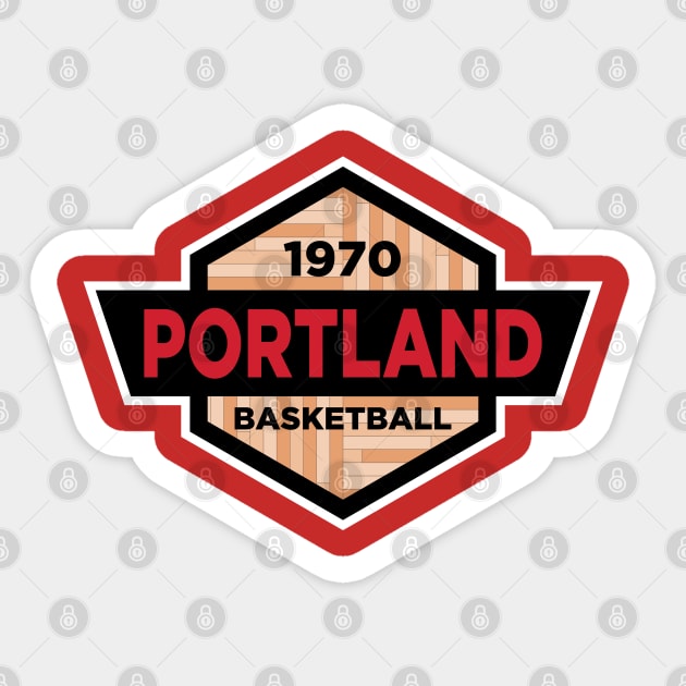 Portland Trail Blazers Basketball Sticker by Fourteen21 Designs